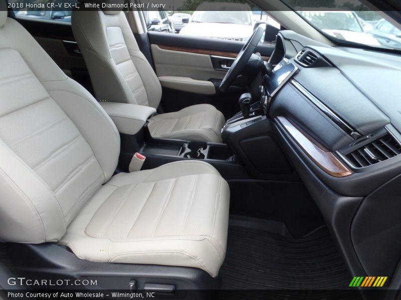 White Diamond Pearl / Ivory 2018 Honda CR-V EX-L
