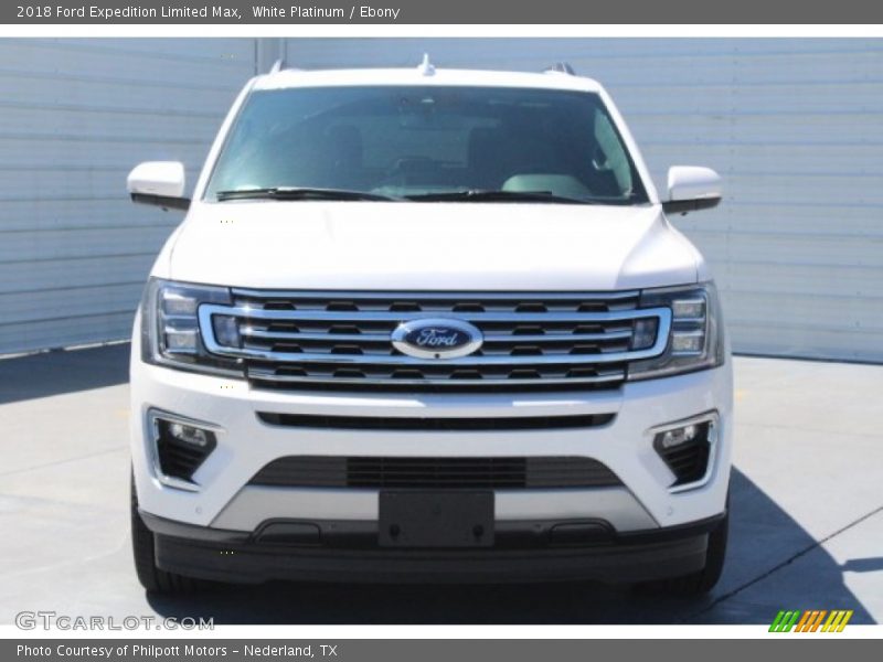 White Platinum / Ebony 2018 Ford Expedition Limited Max