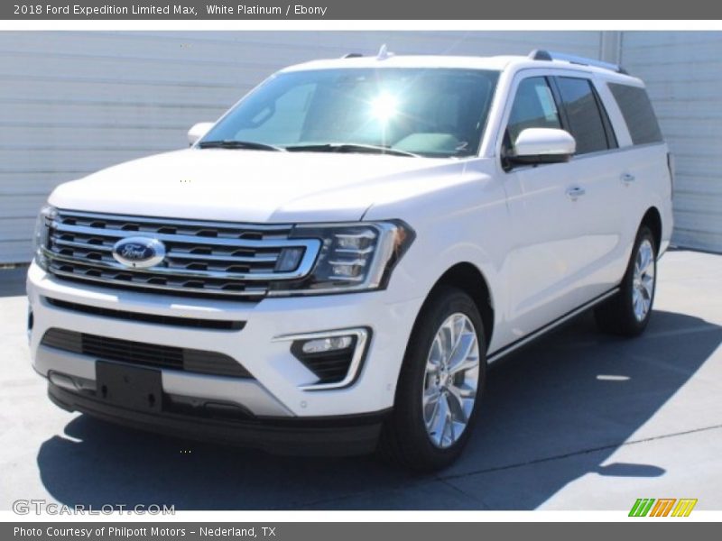 White Platinum / Ebony 2018 Ford Expedition Limited Max