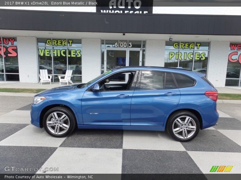 Estoril Blue Metallic / Black 2017 BMW X1 xDrive28i