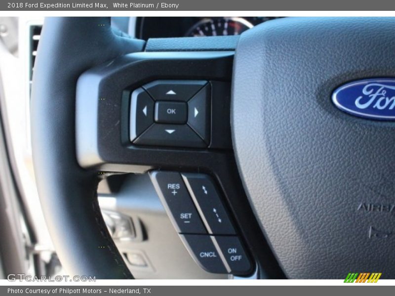 White Platinum / Ebony 2018 Ford Expedition Limited Max