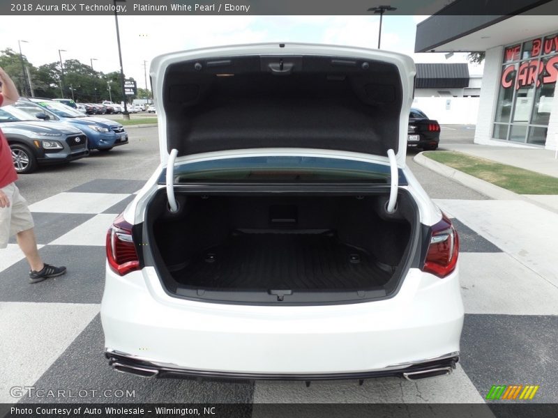 Platinum White Pearl / Ebony 2018 Acura RLX Technology