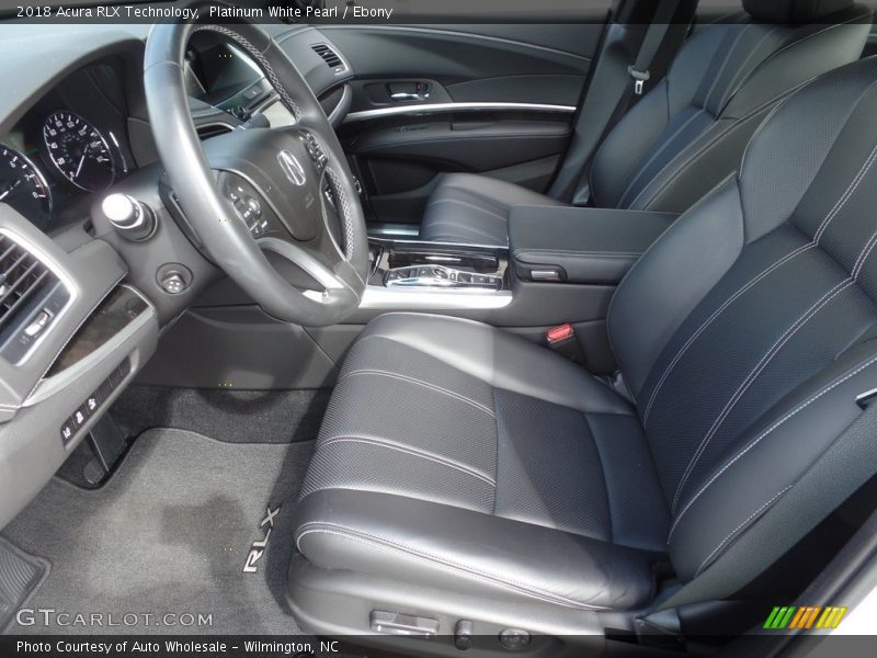 Platinum White Pearl / Ebony 2018 Acura RLX Technology
