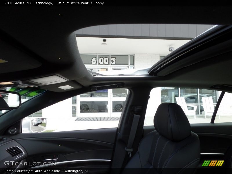 Platinum White Pearl / Ebony 2018 Acura RLX Technology