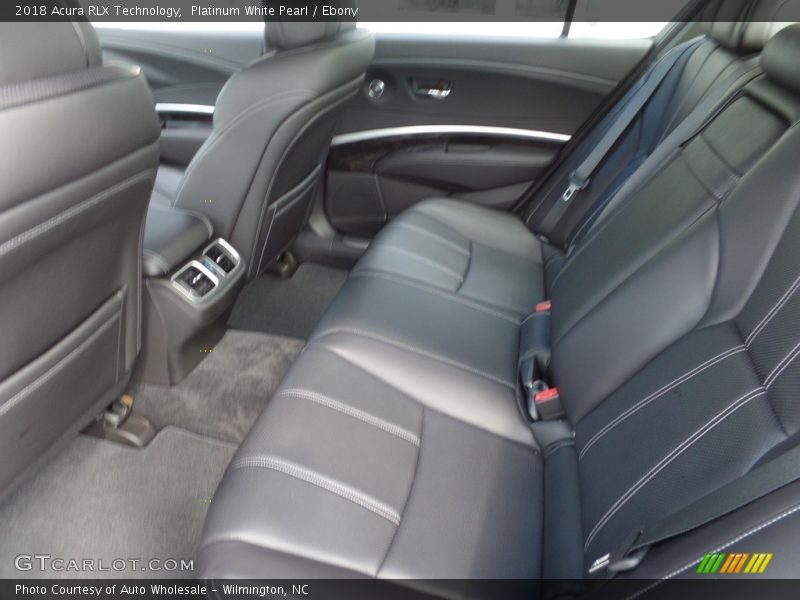 Platinum White Pearl / Ebony 2018 Acura RLX Technology