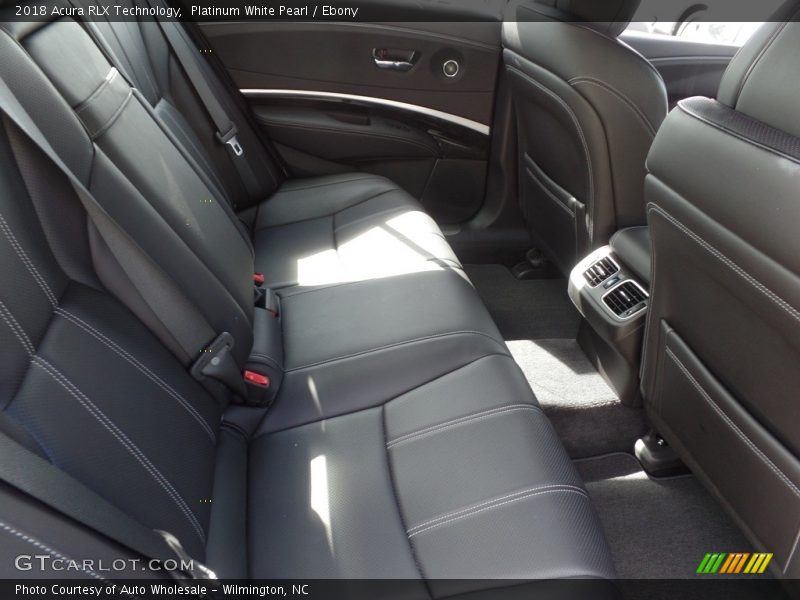 Platinum White Pearl / Ebony 2018 Acura RLX Technology