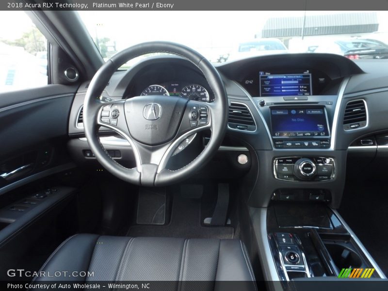 Platinum White Pearl / Ebony 2018 Acura RLX Technology