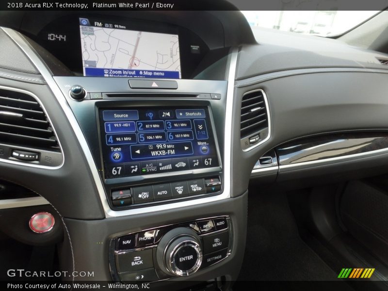 Platinum White Pearl / Ebony 2018 Acura RLX Technology