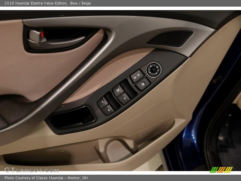 Blue / Beige 2016 Hyundai Elantra Value Edition