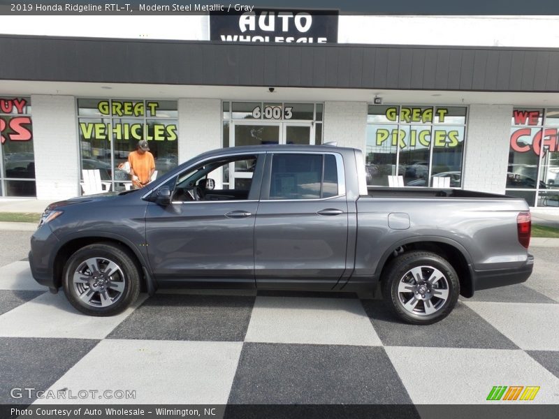 Modern Steel Metallic / Gray 2019 Honda Ridgeline RTL-T