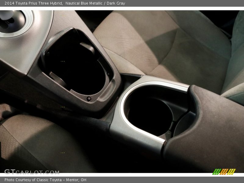 Nautical Blue Metallic / Dark Gray 2014 Toyota Prius Three Hybrid