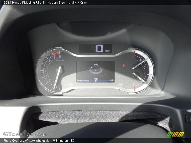 Modern Steel Metallic / Gray 2019 Honda Ridgeline RTL-T