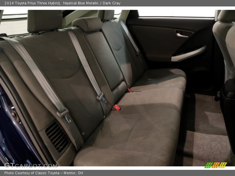 Nautical Blue Metallic / Dark Gray 2014 Toyota Prius Three Hybrid
