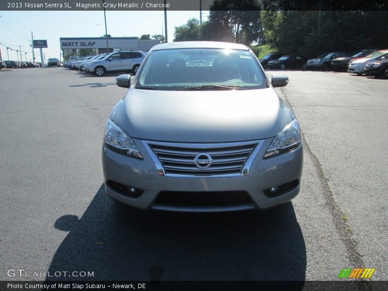 Magnetic Gray Metallic / Charcoal 2013 Nissan Sentra SL