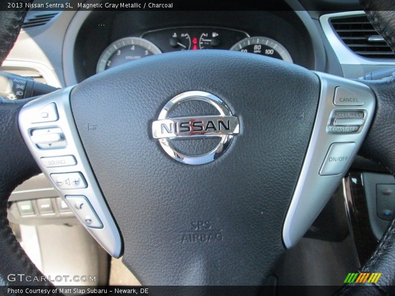 Magnetic Gray Metallic / Charcoal 2013 Nissan Sentra SL