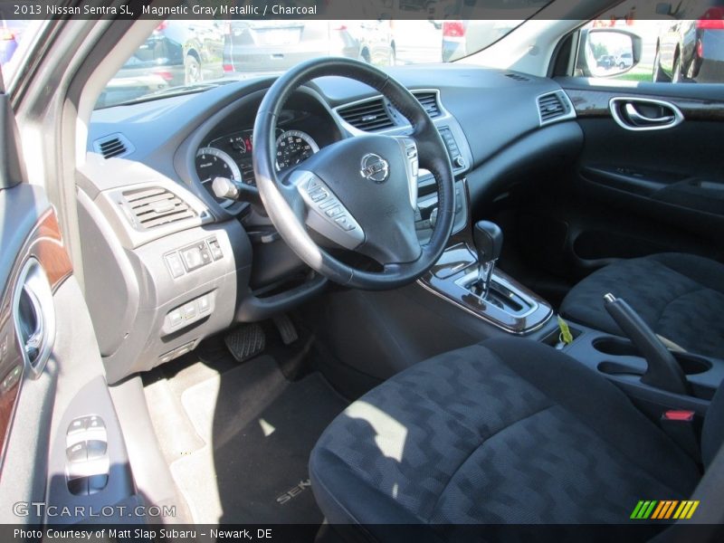 Magnetic Gray Metallic / Charcoal 2013 Nissan Sentra SL