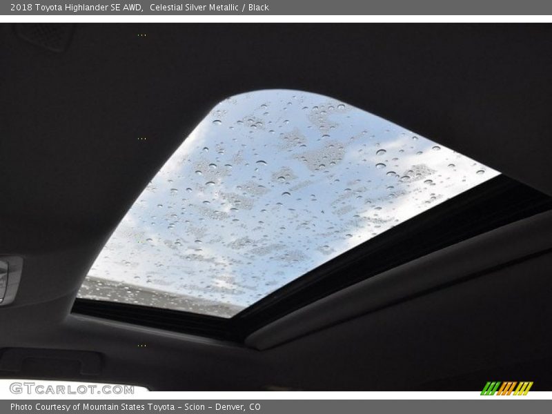 Celestial Silver Metallic / Black 2018 Toyota Highlander SE AWD