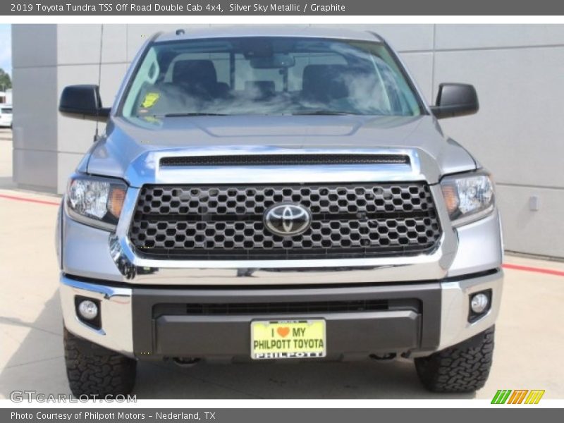 Silver Sky Metallic / Graphite 2019 Toyota Tundra TSS Off Road Double Cab 4x4