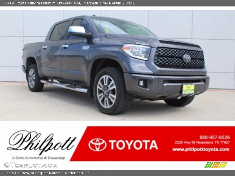 Magnetic Gray Metallic / Black 2019 Toyota Tundra Platinum CrewMax 4x4