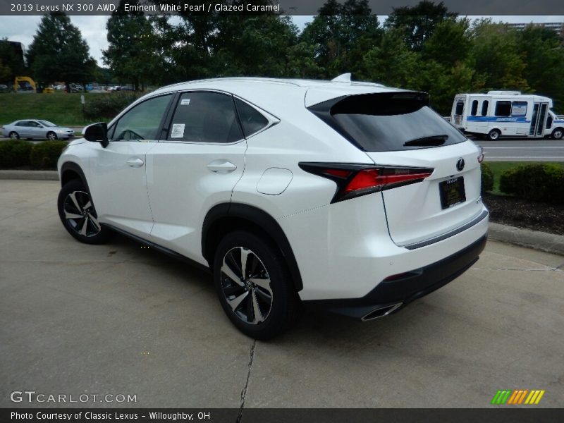 Eminent White Pearl / Glazed Caramel 2019 Lexus NX 300 AWD
