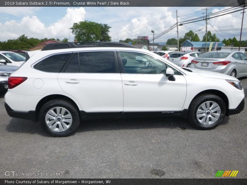 Crystal White Pearl / Slate Black 2019 Subaru Outback 2.5i Premium