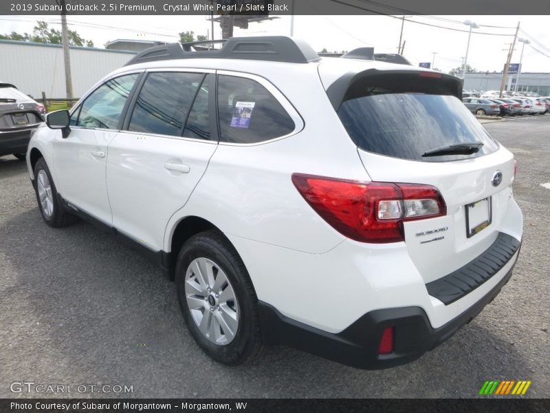 Crystal White Pearl / Slate Black 2019 Subaru Outback 2.5i Premium