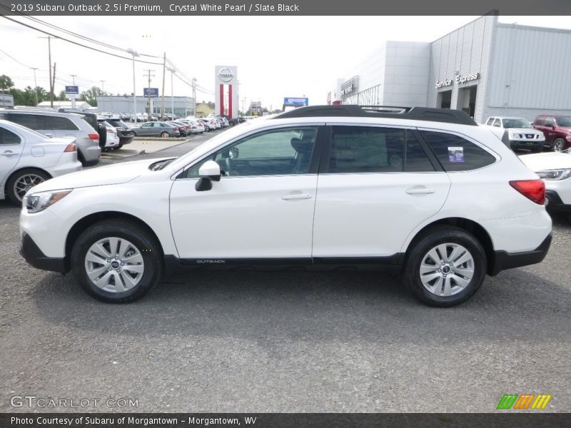 Crystal White Pearl / Slate Black 2019 Subaru Outback 2.5i Premium