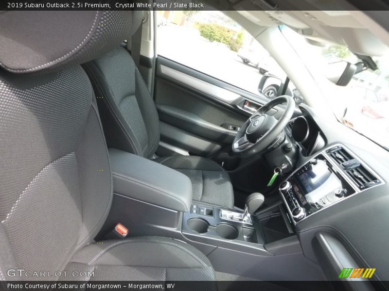 Crystal White Pearl / Slate Black 2019 Subaru Outback 2.5i Premium