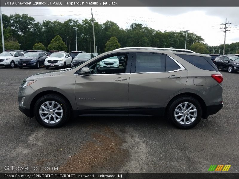 Pepperdust Metallic / Jet Black 2019 Chevrolet Equinox LT AWD