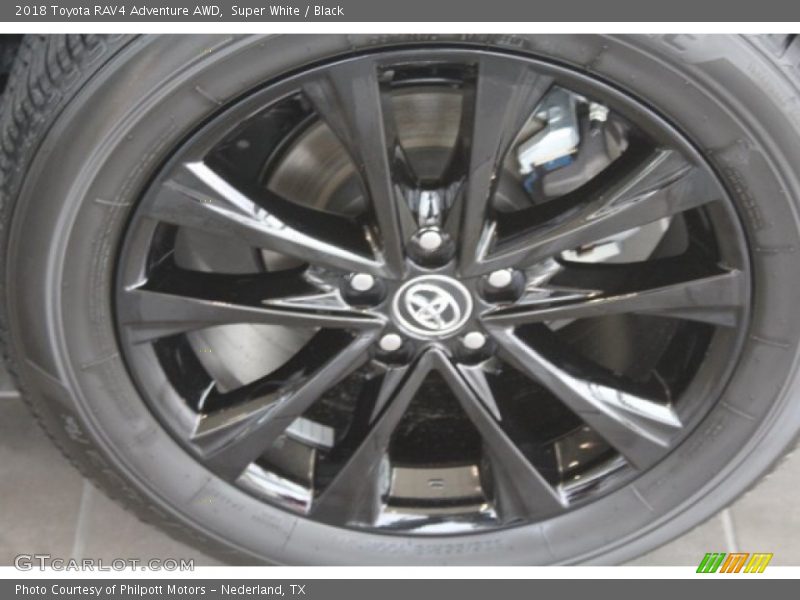 Super White / Black 2018 Toyota RAV4 Adventure AWD