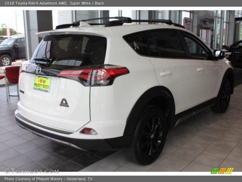 Super White / Black 2018 Toyota RAV4 Adventure AWD