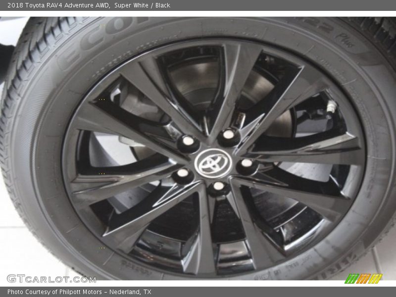 Super White / Black 2018 Toyota RAV4 Adventure AWD