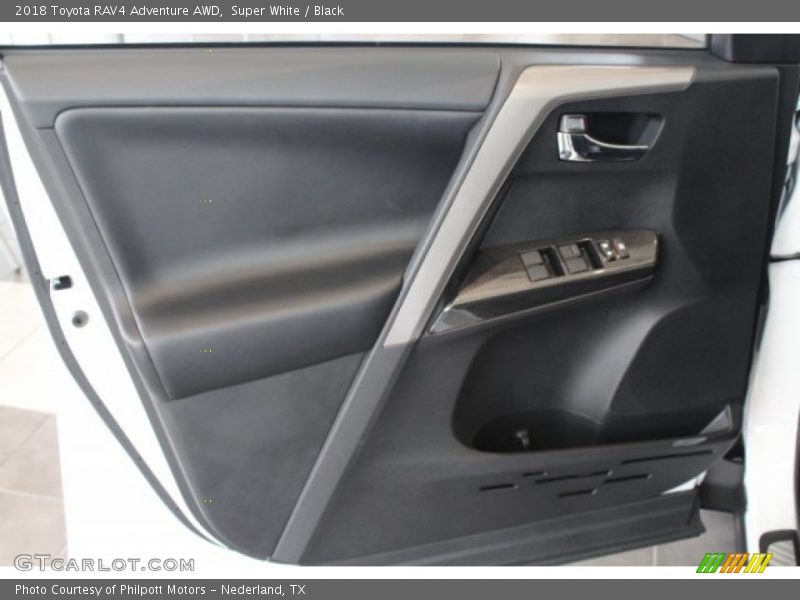 Super White / Black 2018 Toyota RAV4 Adventure AWD