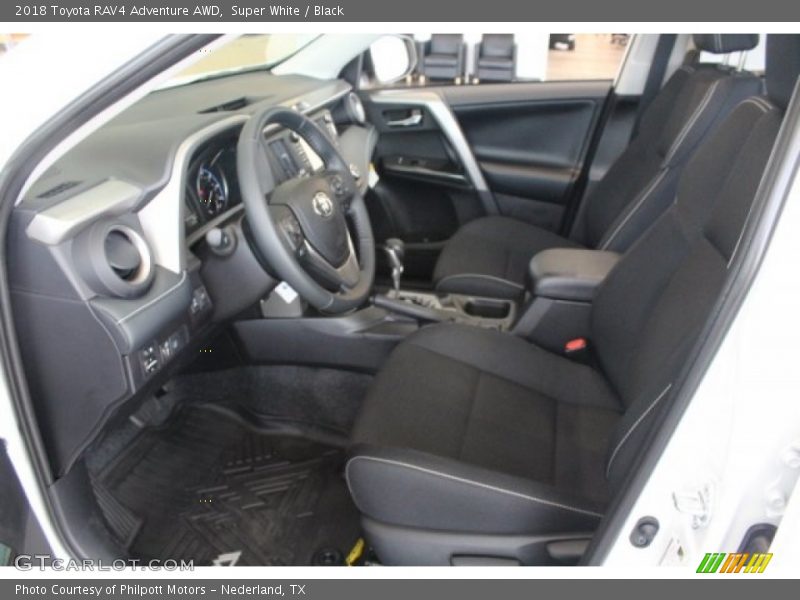 Super White / Black 2018 Toyota RAV4 Adventure AWD