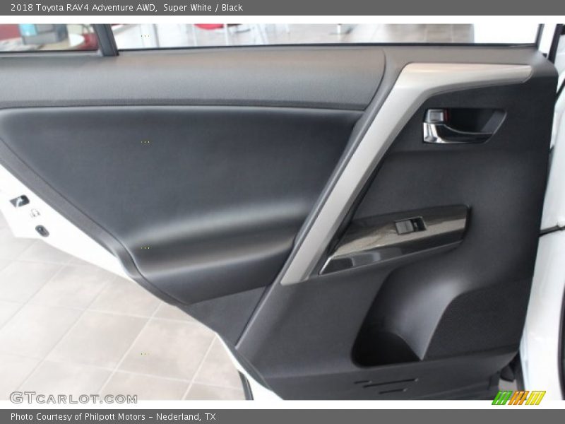 Super White / Black 2018 Toyota RAV4 Adventure AWD