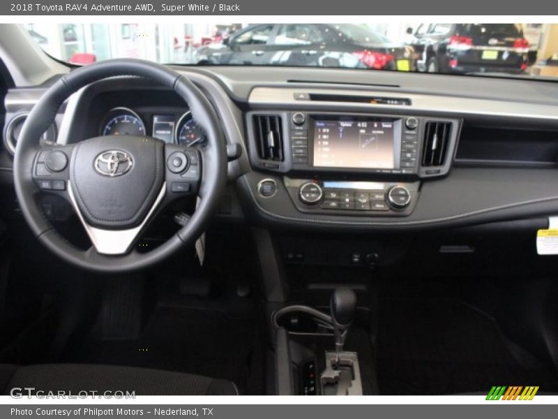Super White / Black 2018 Toyota RAV4 Adventure AWD
