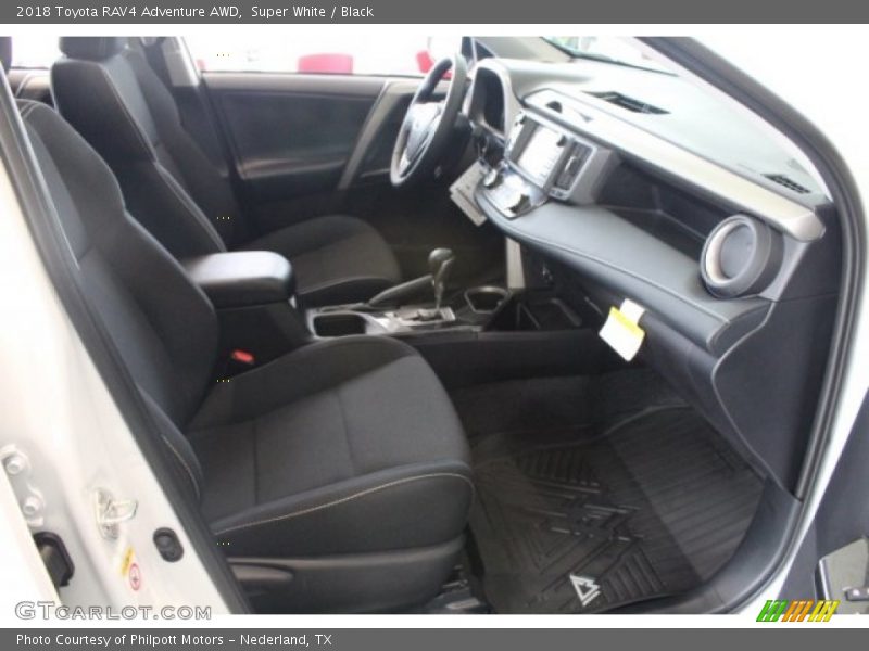 Super White / Black 2018 Toyota RAV4 Adventure AWD