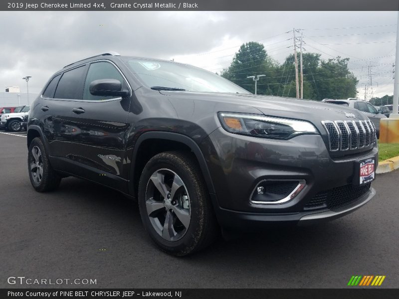 Granite Crystal Metallic / Black 2019 Jeep Cherokee Limited 4x4