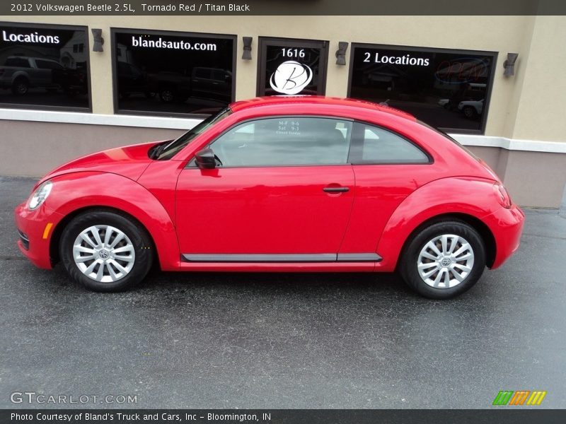 Tornado Red / Titan Black 2012 Volkswagen Beetle 2.5L