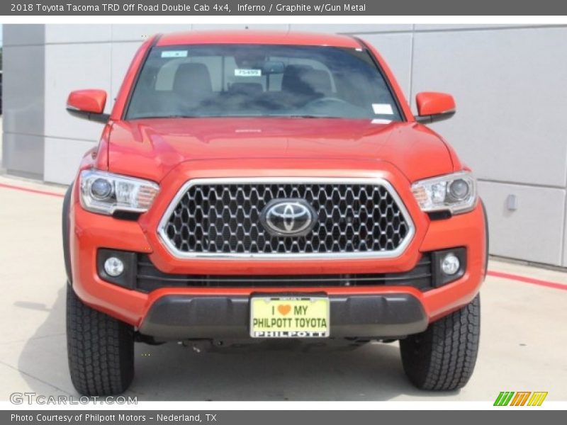 Inferno / Graphite w/Gun Metal 2018 Toyota Tacoma TRD Off Road Double Cab 4x4