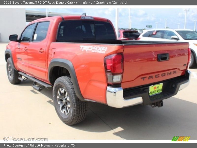 Inferno / Graphite w/Gun Metal 2018 Toyota Tacoma TRD Off Road Double Cab 4x4