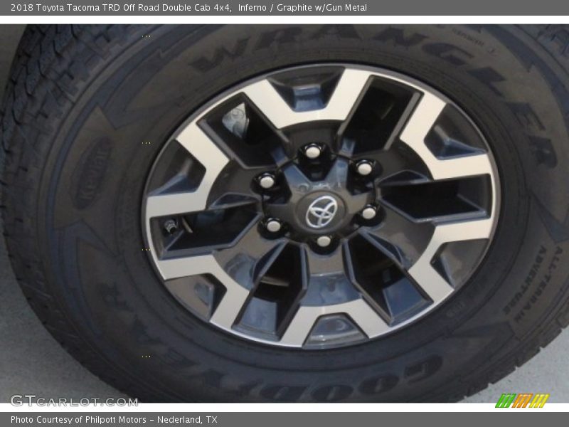 Inferno / Graphite w/Gun Metal 2018 Toyota Tacoma TRD Off Road Double Cab 4x4