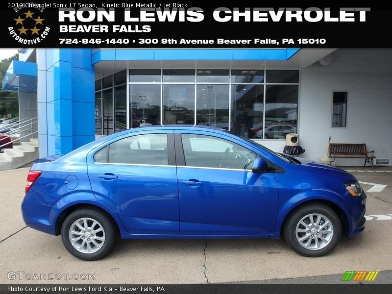 Kinetic Blue Metallic / Jet Black 2019 Chevrolet Sonic LT Sedan