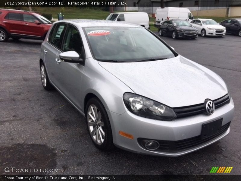 Reflex Silver Metallic / Titan Black 2012 Volkswagen Golf 4 Door TDI