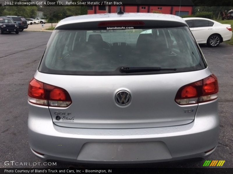 Reflex Silver Metallic / Titan Black 2012 Volkswagen Golf 4 Door TDI