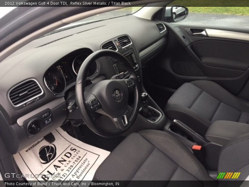 Reflex Silver Metallic / Titan Black 2012 Volkswagen Golf 4 Door TDI