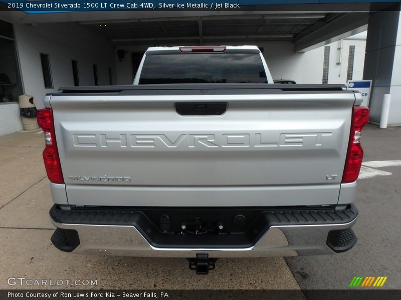 Silver Ice Metallic / Jet Black 2019 Chevrolet Silverado 1500 LT Crew Cab 4WD