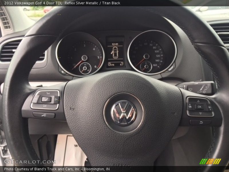 Reflex Silver Metallic / Titan Black 2012 Volkswagen Golf 4 Door TDI