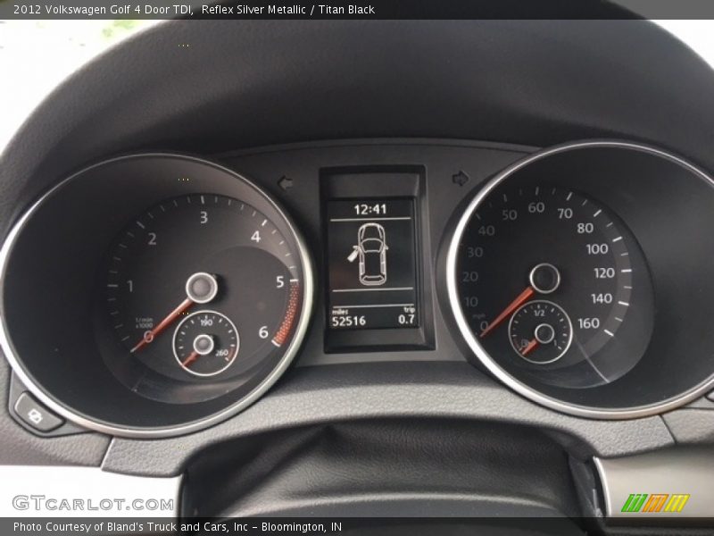 Reflex Silver Metallic / Titan Black 2012 Volkswagen Golf 4 Door TDI