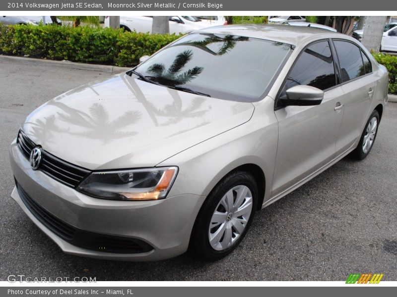 Moonrock Silver Metallic / Cornsilk Beige 2014 Volkswagen Jetta SE Sedan